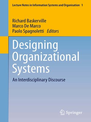 cover image of Designing Organizational Systems